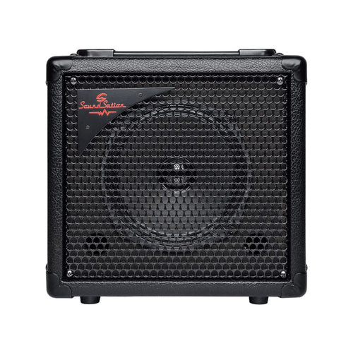 amplificatore combo per basso da 15W soundsation red spark 15 vista frontale