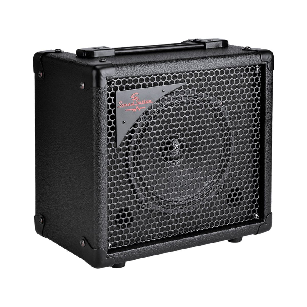 amplificatore combo per basso da 15W soundsation red spark 15 vista laterale sx