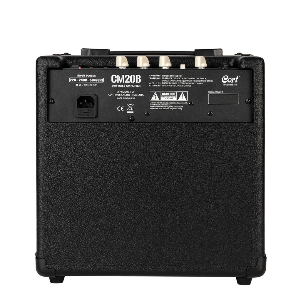amplificatore combo per basso 20W cort cm20B vista del retro