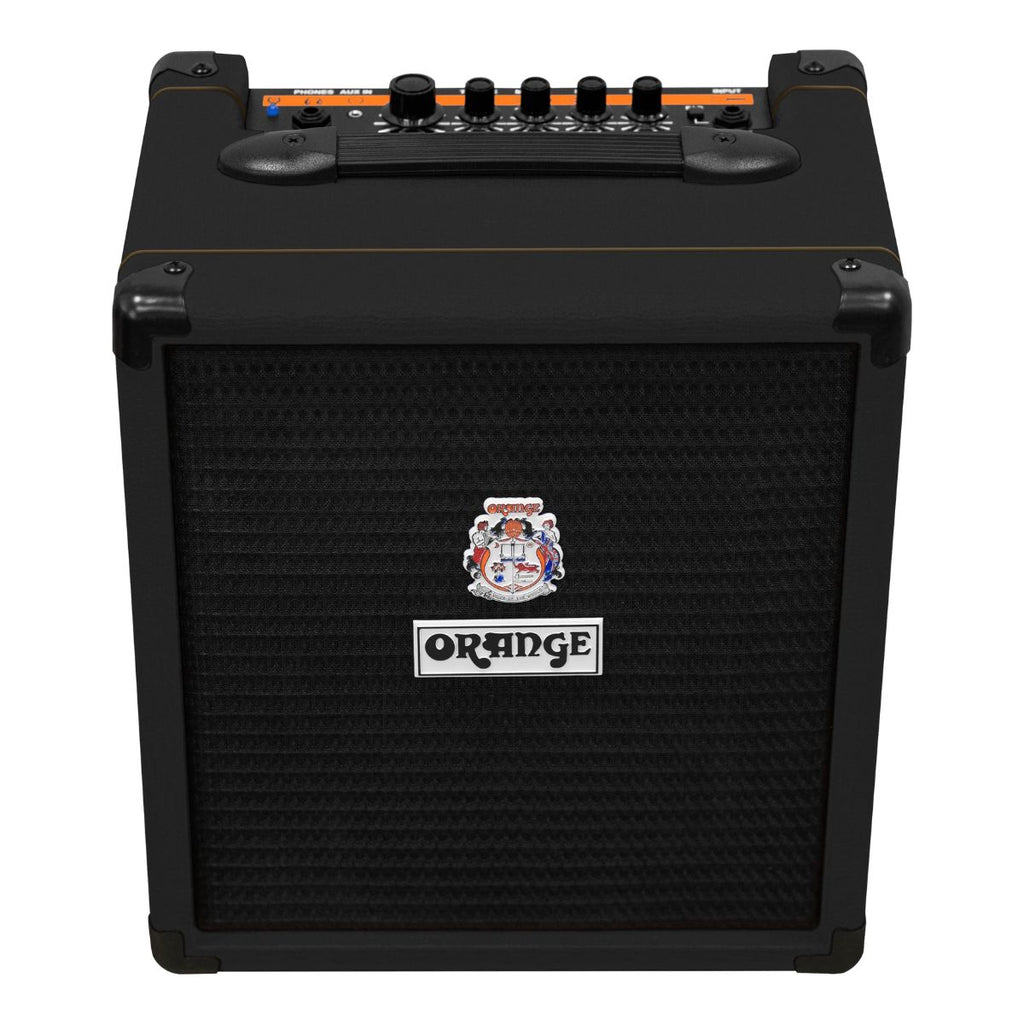 amplificatore combo per basso 25W orange crush bass 25 BK vista dall'alto