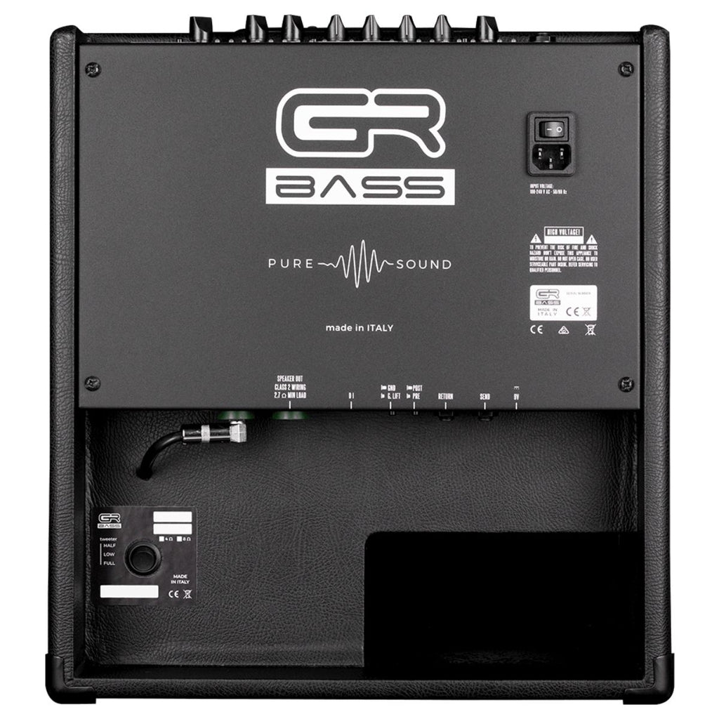 amplificatore combo per basso 350W gr bass GR Cube 350 vista del retro