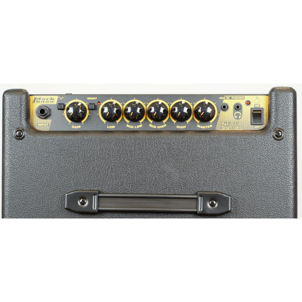 amplificatore combo per basso markbass cmd101 black line cmb40 vista controlli