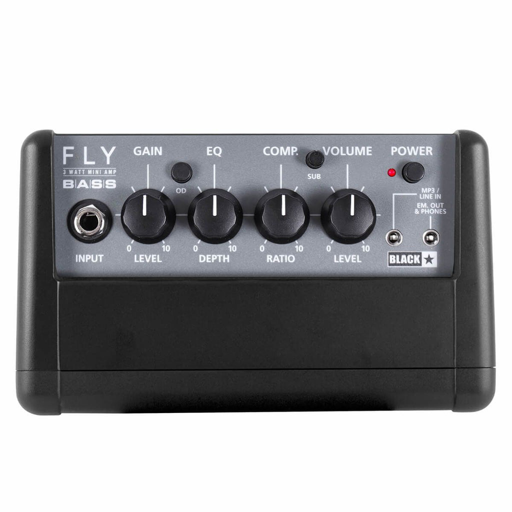amplificatore combo per basso stereo blackstar fly 3 bass stero pack vista dall'alto