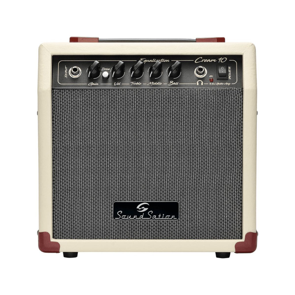 amplificatore combo per chitarra da 10W soundsation Cream-10 vista frontale