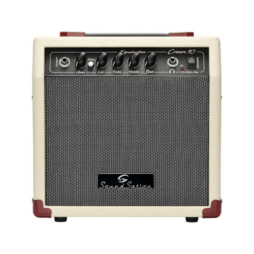amplificatore combo per chitarra da 10W soundsation Cream-10 vista frontale