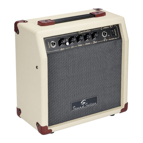 amplificatore combo per chitarra da 10W soundsation Cream-10 vista laterale
