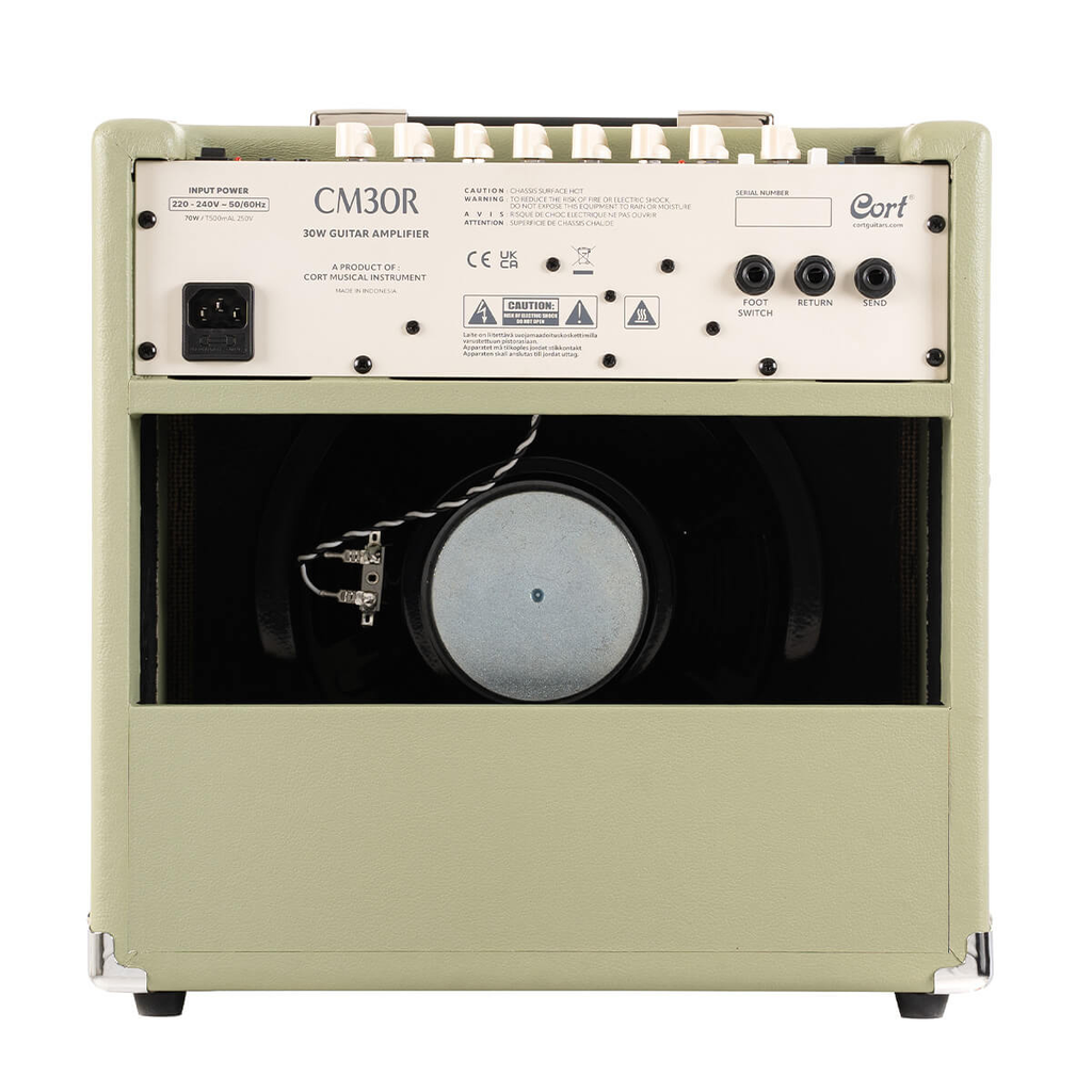 amplificatore combo per chitarra da 30W cort CM30R vista del retro