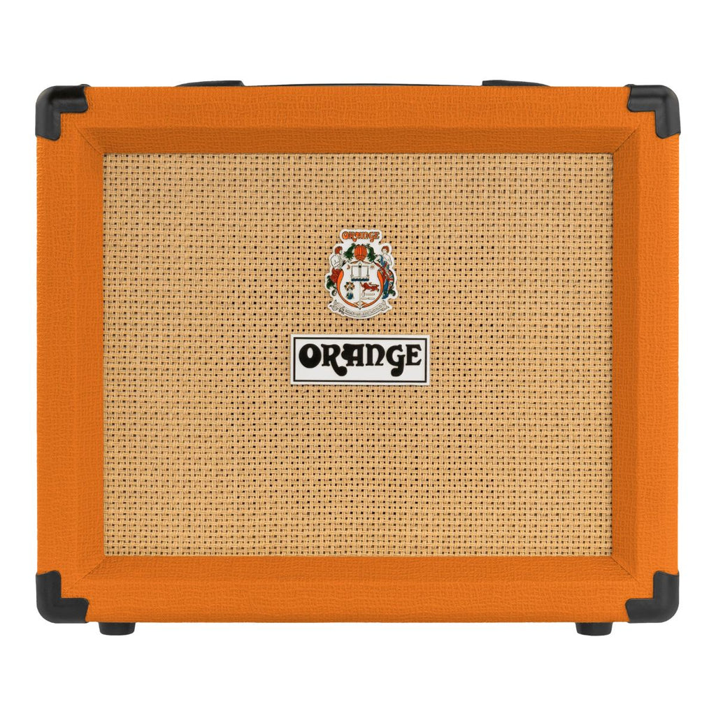 amplificatore combo per chitarra elettrica da 20W orange crush 20RT vista frontale