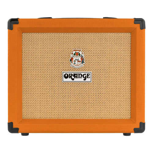 amplificatore combo per chitarra elettrica da 20W orange crush 20RT vista frontale