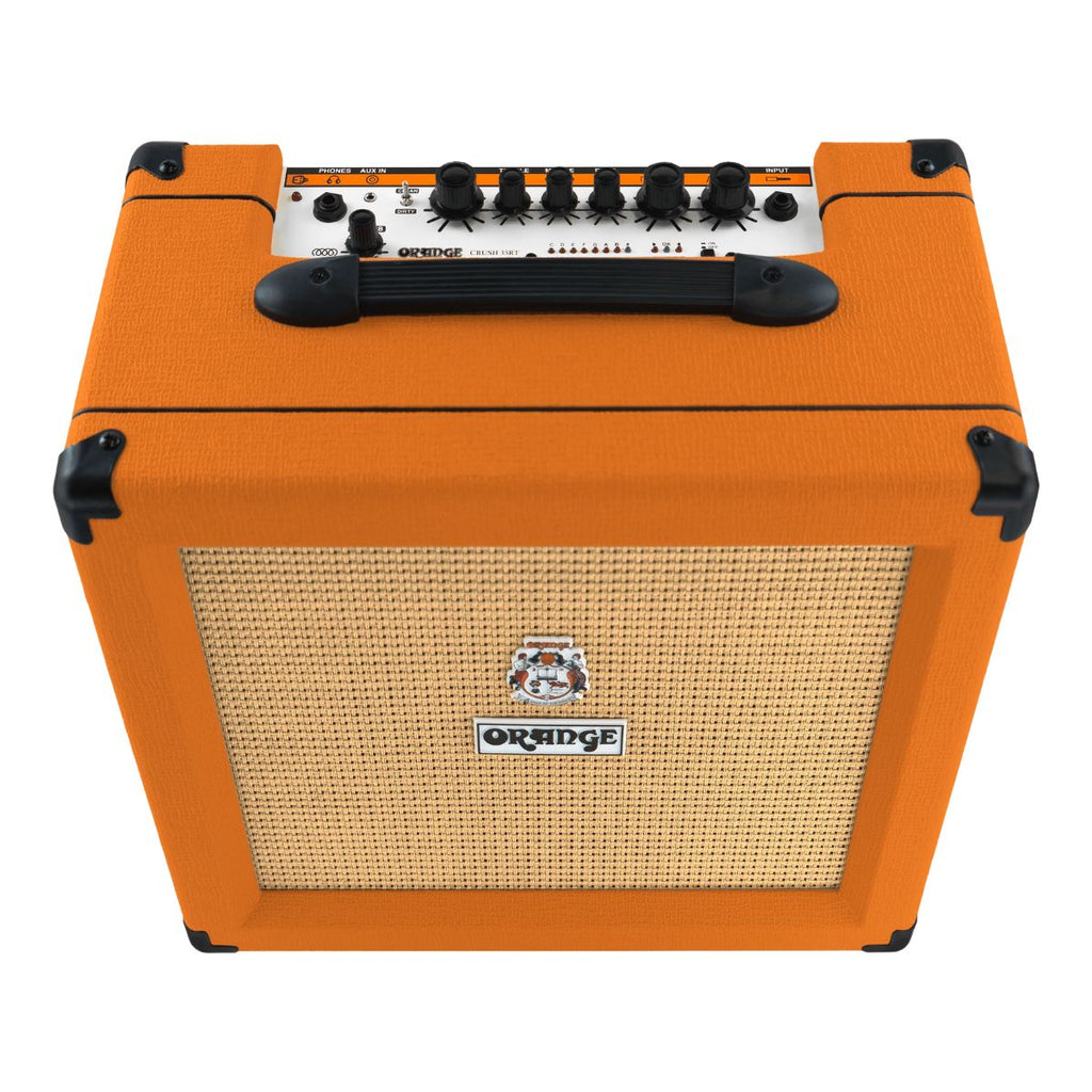 amplificatore combo per chitarra elettrica da 35W con riverbero orange 35RT vista dall'alto