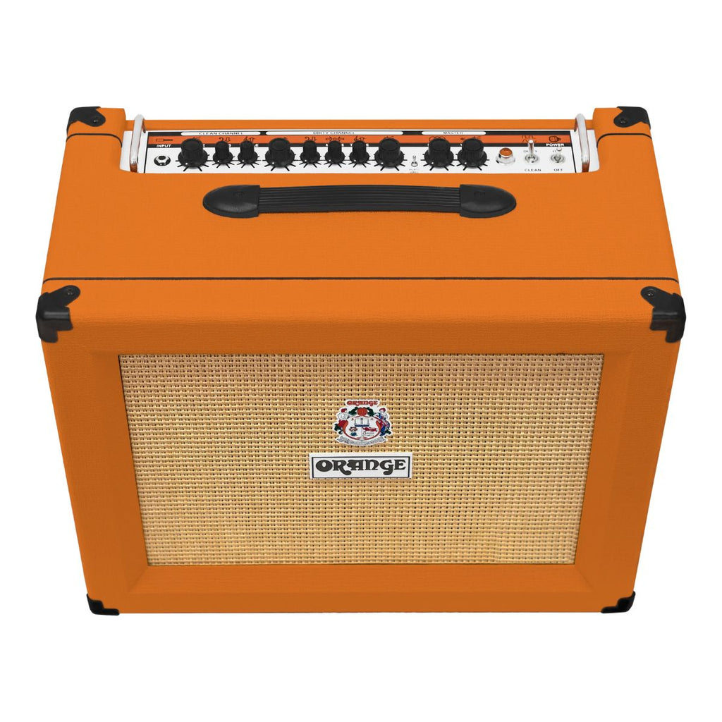 amplificatore combo per chitarra elettrica da 60W orange crush 60c vista dall'alto