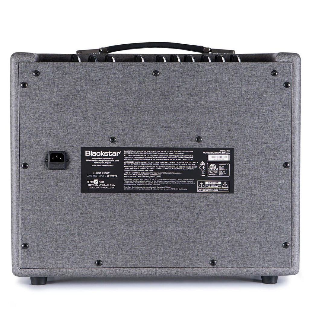amplificatore combo per chitarra elettrica blackstar silverline special 50W vista del retro
