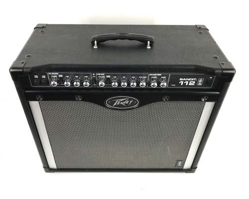 amplificatore combo per chitarra elettrica peavey banditt 112 usato vista dall'alto
