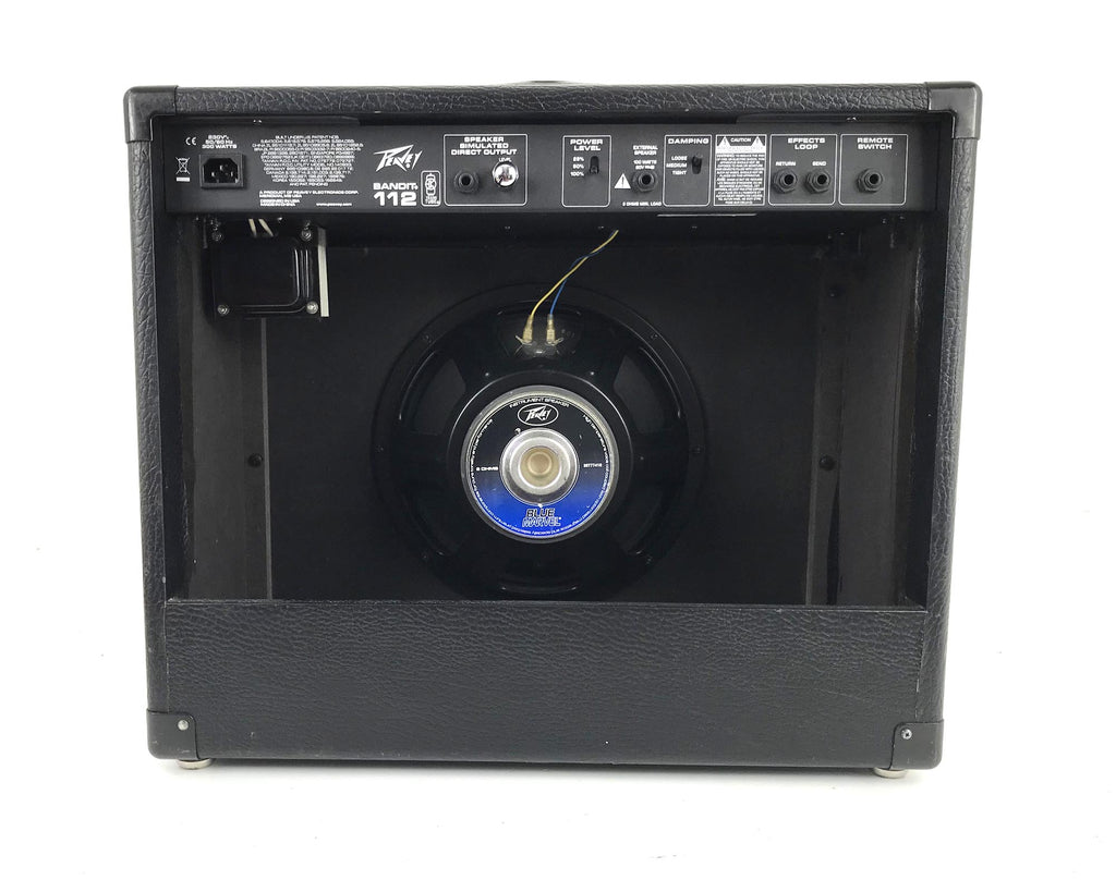 amplificatore combo per chitarra elettrica peavey banditt 112 usato vista del retro