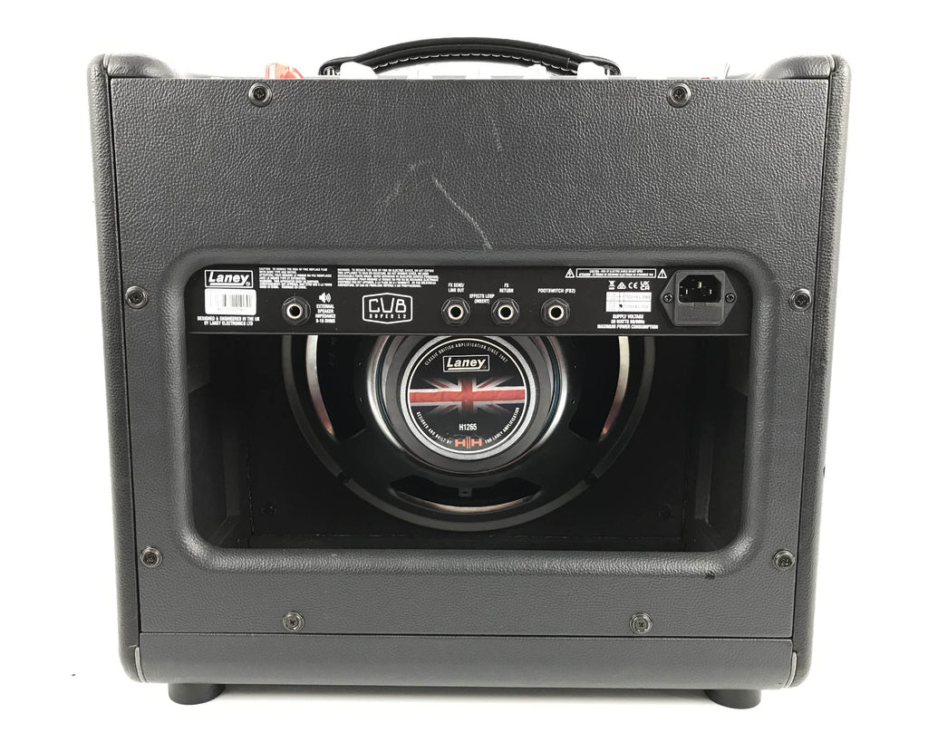 amplificatore combo per chitarra laney cub super 12 usato vista del retro