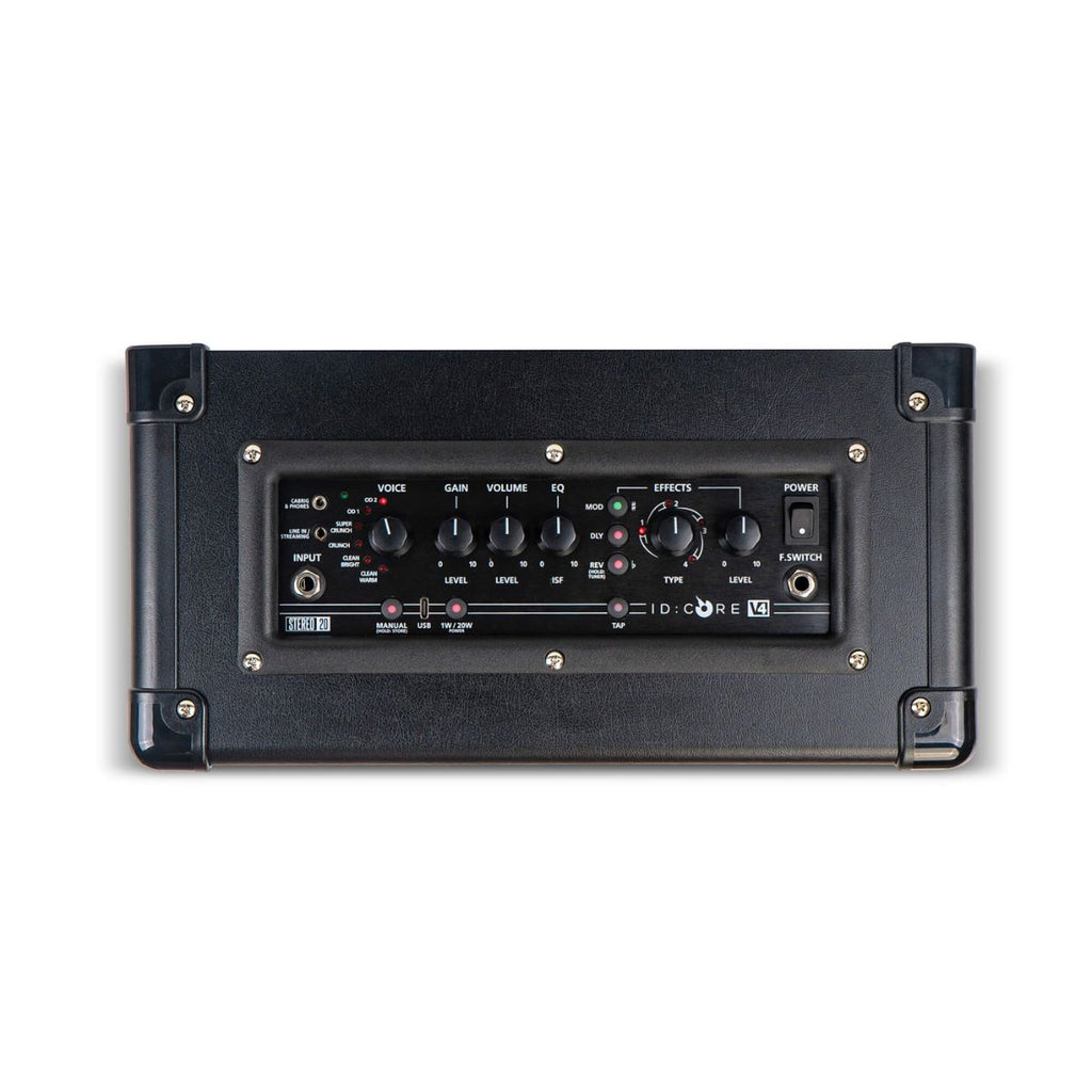 amplificatore combo stereo per chitarra elettrica blackstar id core stereo 20 V4 vista dall'alto