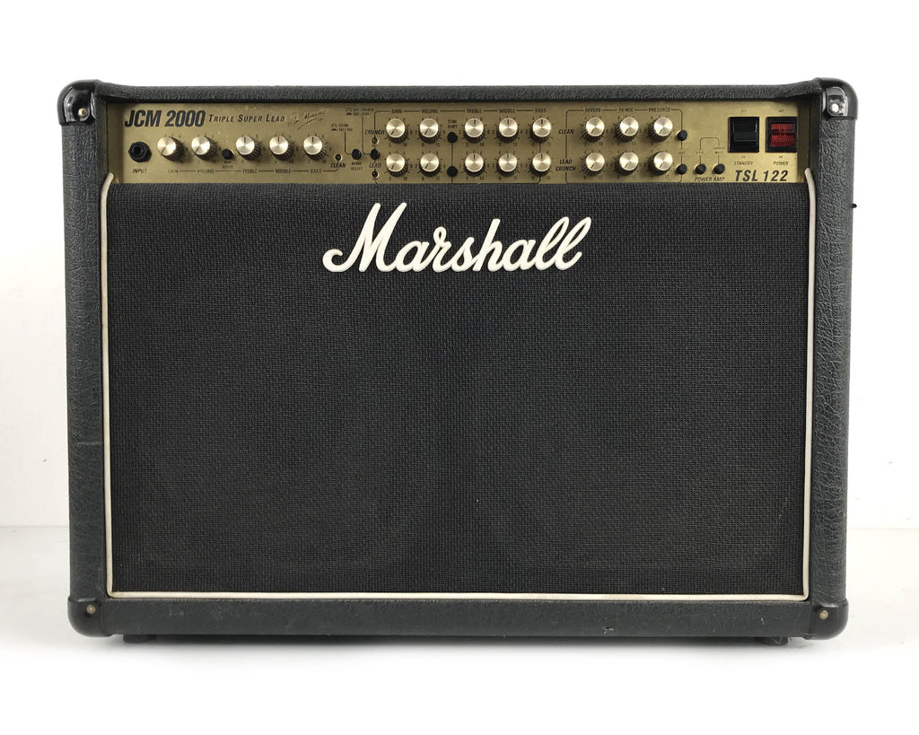 amplificatore combo valvolare per chitarra elettrica marshall jcm 2000 tsl 122 usato vista frontale intero