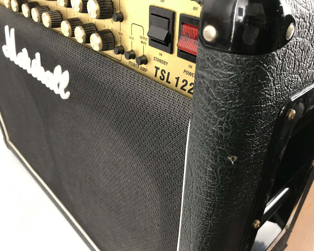 amplificatore combo valvolare per chitarra elettrica marshall jcm 2000 tsl 122 usato vista segno 1