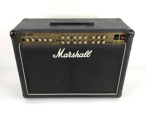 amplificatore combo valvolare per chitarra elettrica marshall jcm 2000 tsl 122 usato vista dall'alto