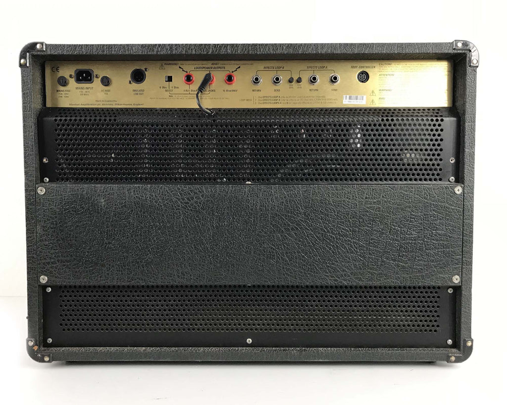 amplificatore combo valvolare per chitarra elettrica marshall jcm 2000 tsl 122 usato vista del retro