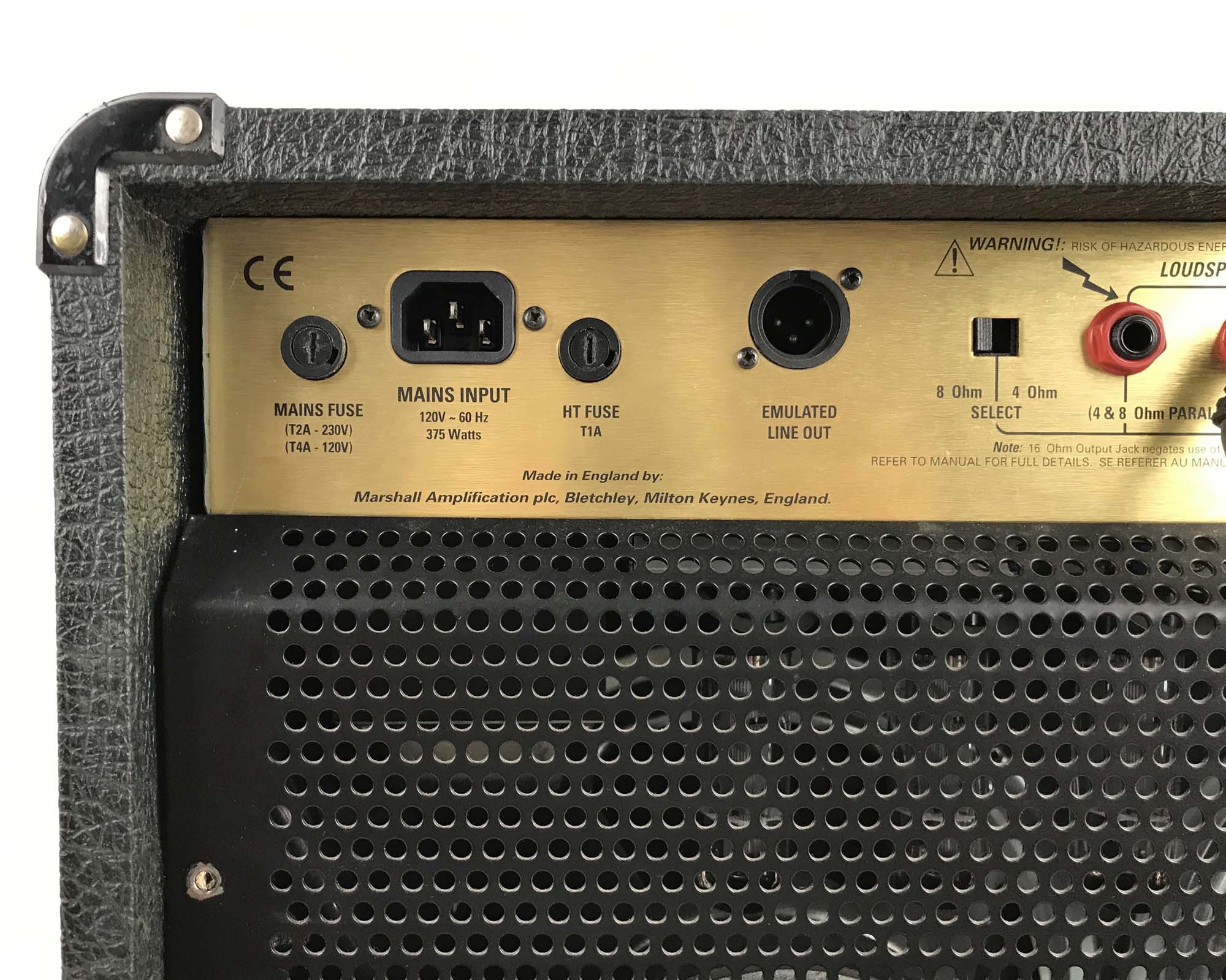amplificatore combo valvolare per chitarra elettrica marshall jcm 2000 tsl 122 usato etichetta