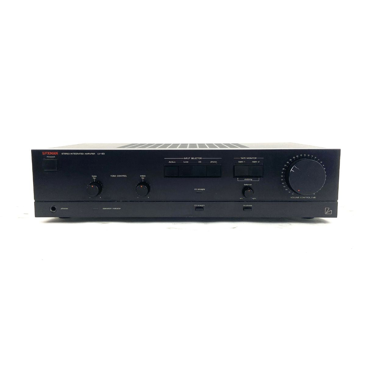 amplificatore hifi vintage di alta qualità made in japan luxman lv90 usato vista frontale