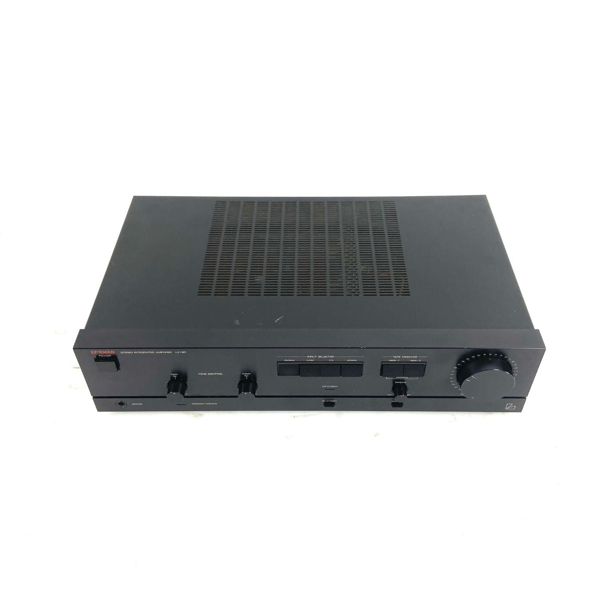 amplificatore hifi vintage di alta qualità made in japan luxman lv90 usato vista dall'alto