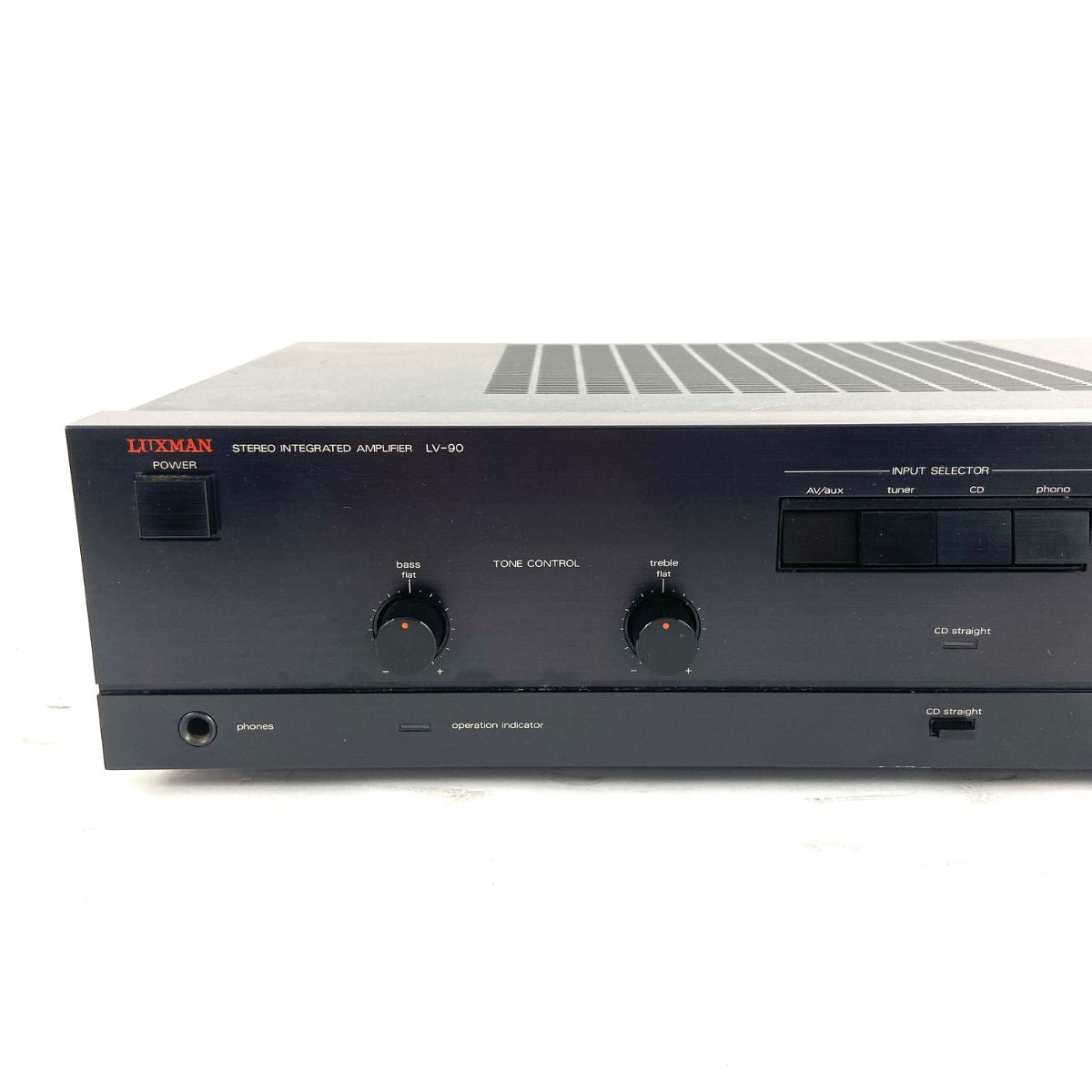 amplificatore hifi vintage di alta qualità made in japan luxman lv90 usato vista frontale sx