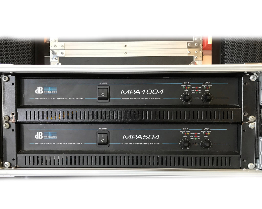 amplificatore db mpa1004 usato vista frontale