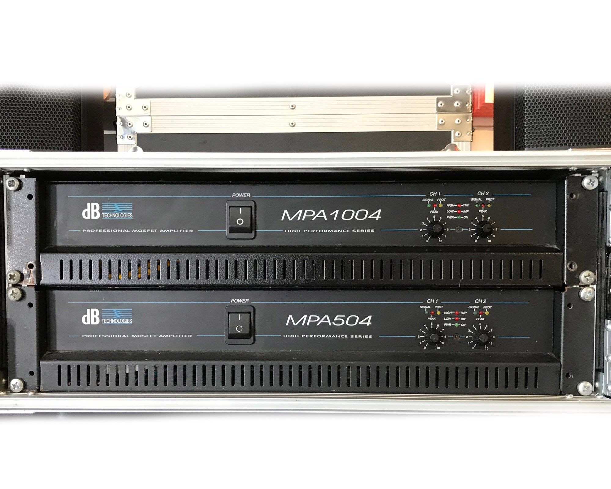 amplificatore db mpa1004 usato vista frontale