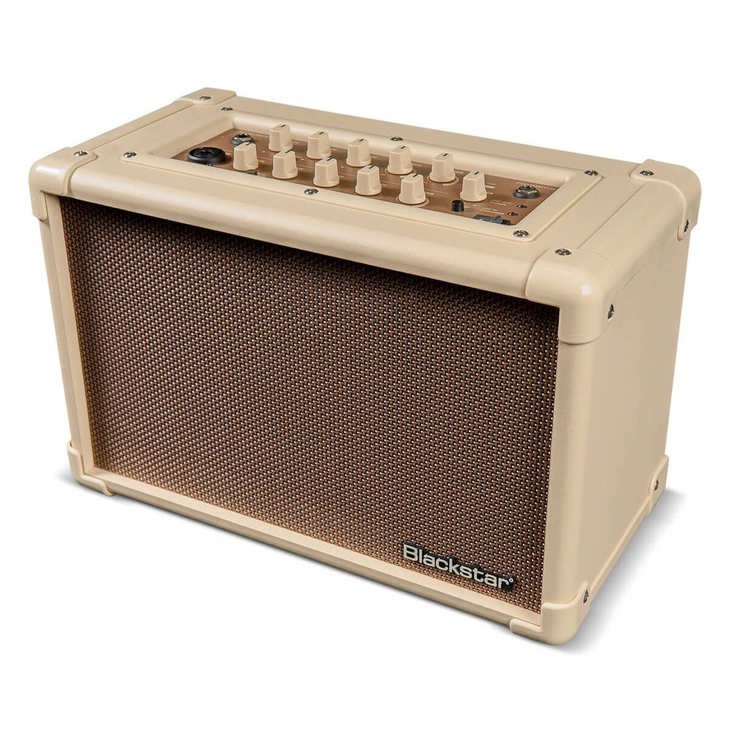 amplificatore per chitarra acustica da 30W blackstar acoustic core 30 open box vista dall'alto