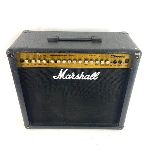 amplificatore combo per chitarra elettrica con effetti da 100WMarshall MG100DFX usato vista dall'alto