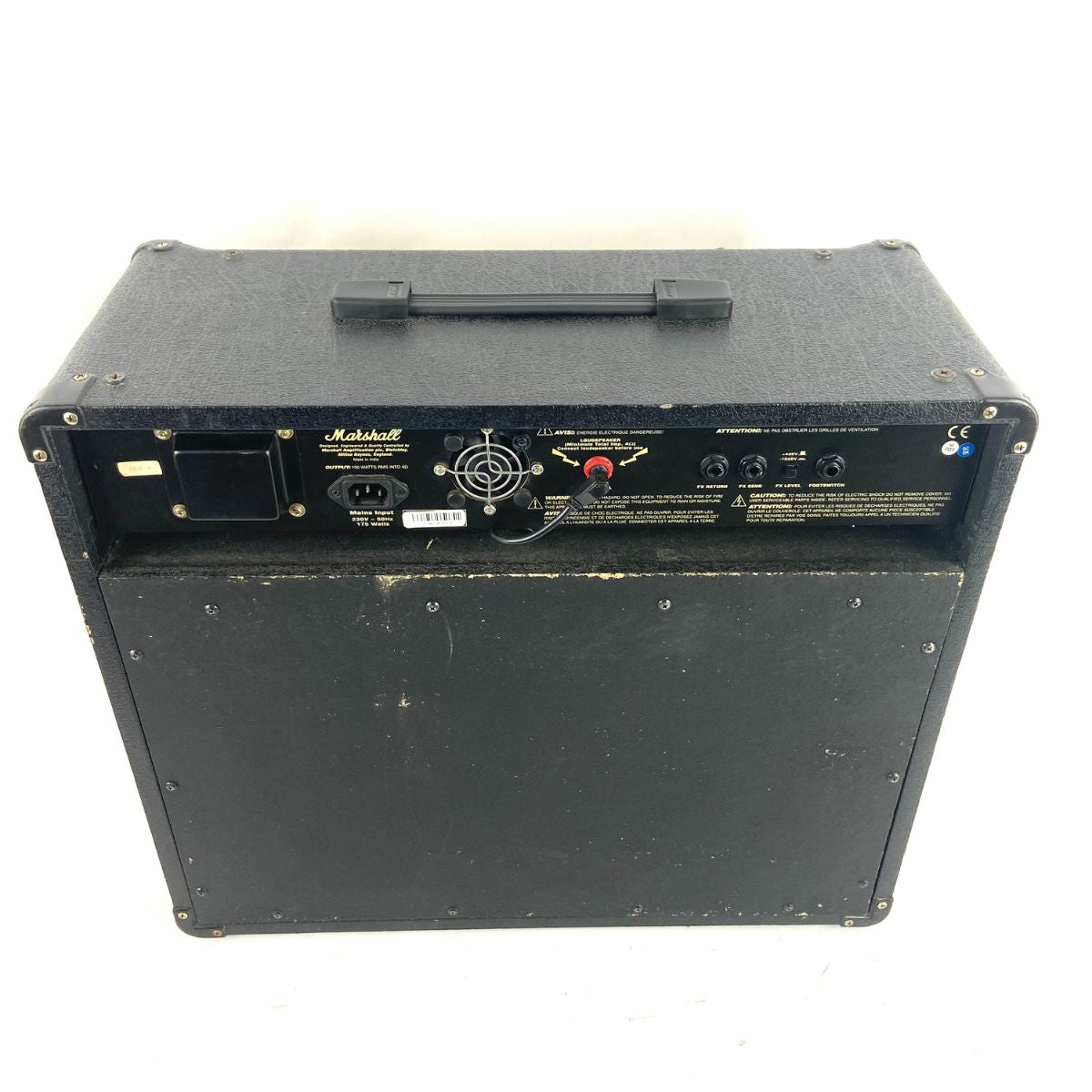 amplificatore combo per chitarra elettrica con effetti da 100WMarshall MG100DFX usato vista del retro