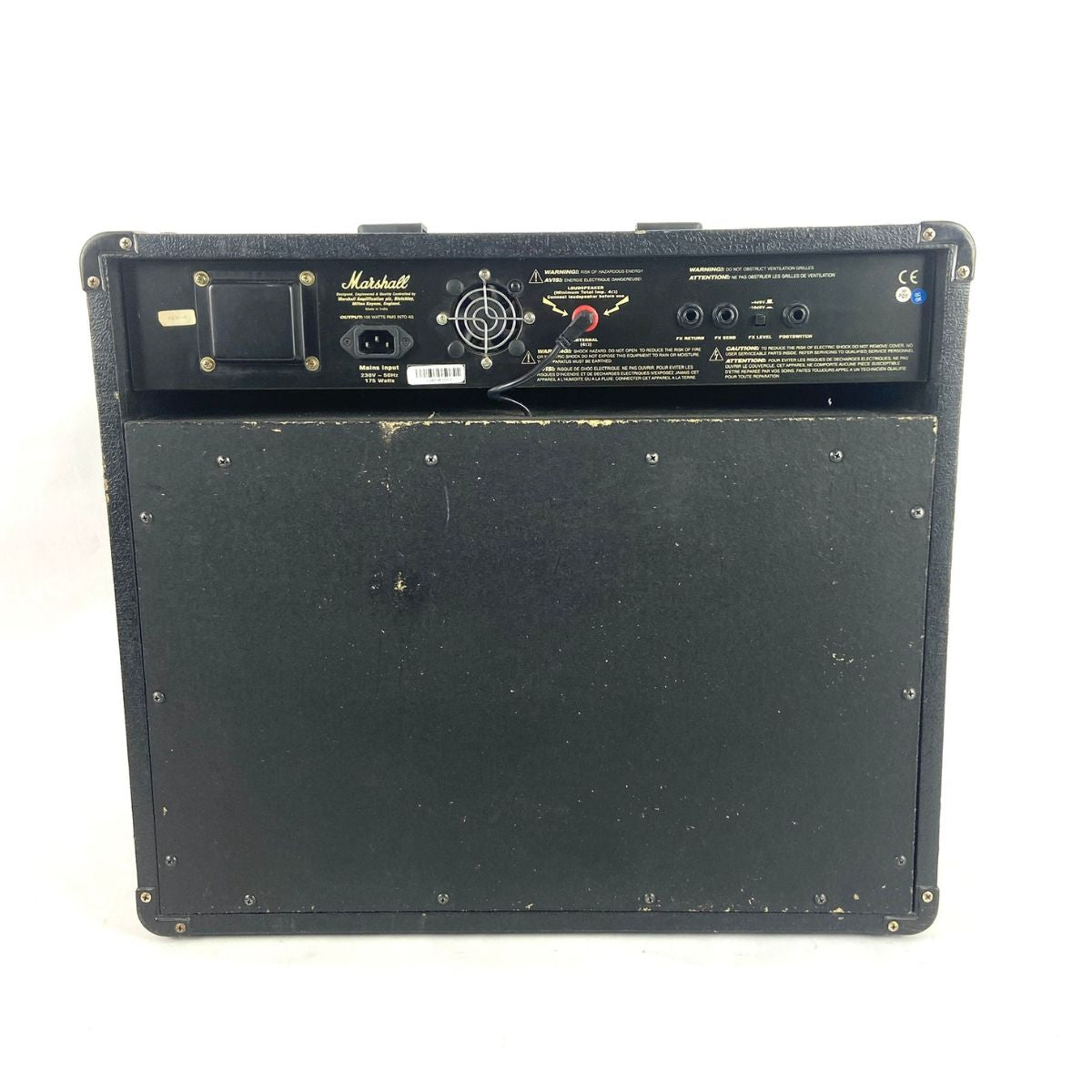 amplificatore combo per chitarra elettrica con effetti da 100WMarshall MG100DFX usato vista del retro dettagli