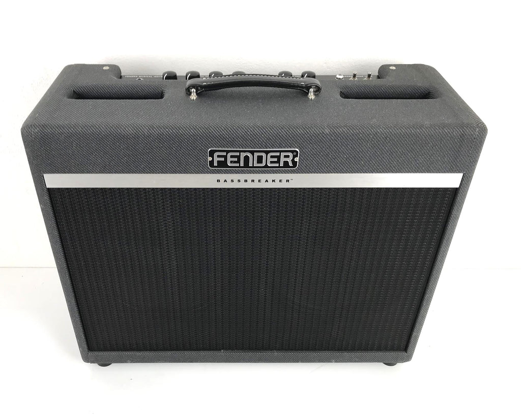 amplificatore per chitarra elettrica combo valvolare 30" fender bassbreaker 18/30 usato vista dall'alto