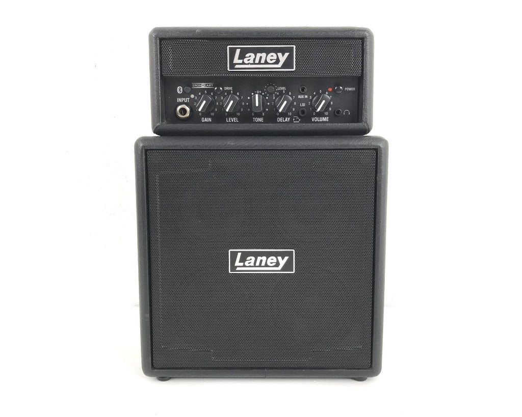 amplificatore per chitarra elettrica laney ministack b iron vista frontale