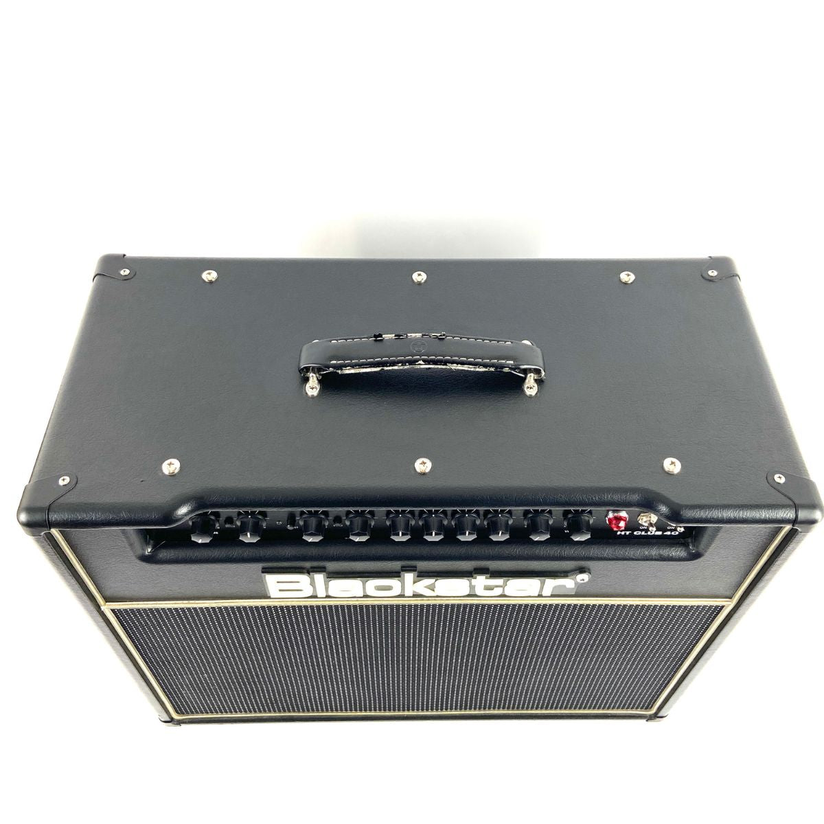 amplificatore valvolare per chitarra da 40W blackstar ht club 40 usato vista dall'alto