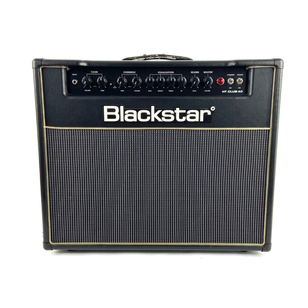 amplificatore valvolare per chitarra da 40W blackstar ht club 40 usato vista frontale