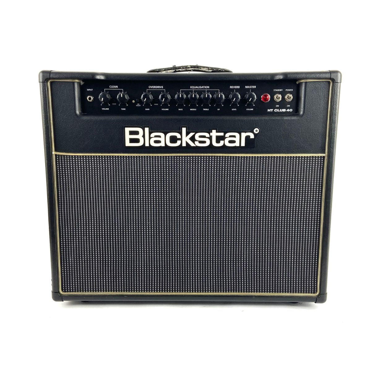 amplificatore valvolare per chitarra da 40W blackstar ht club 40 usato vista frontale