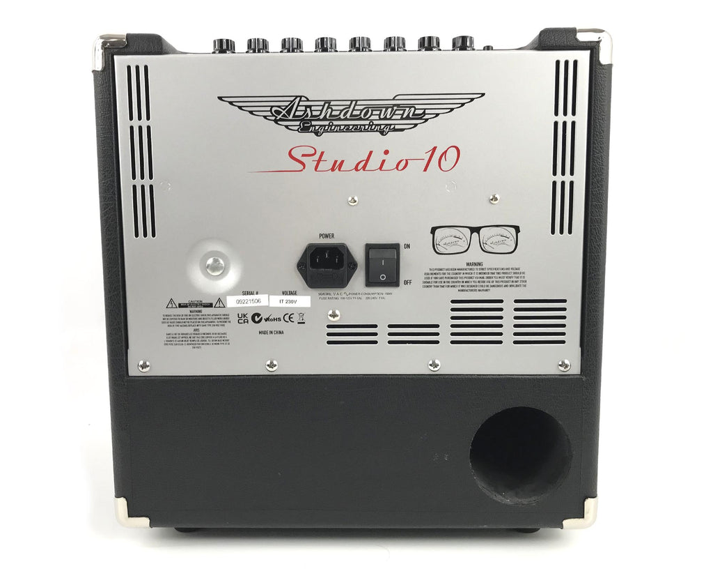 amplificatore combo per basso Ashdown Studio 10 usato vista retro