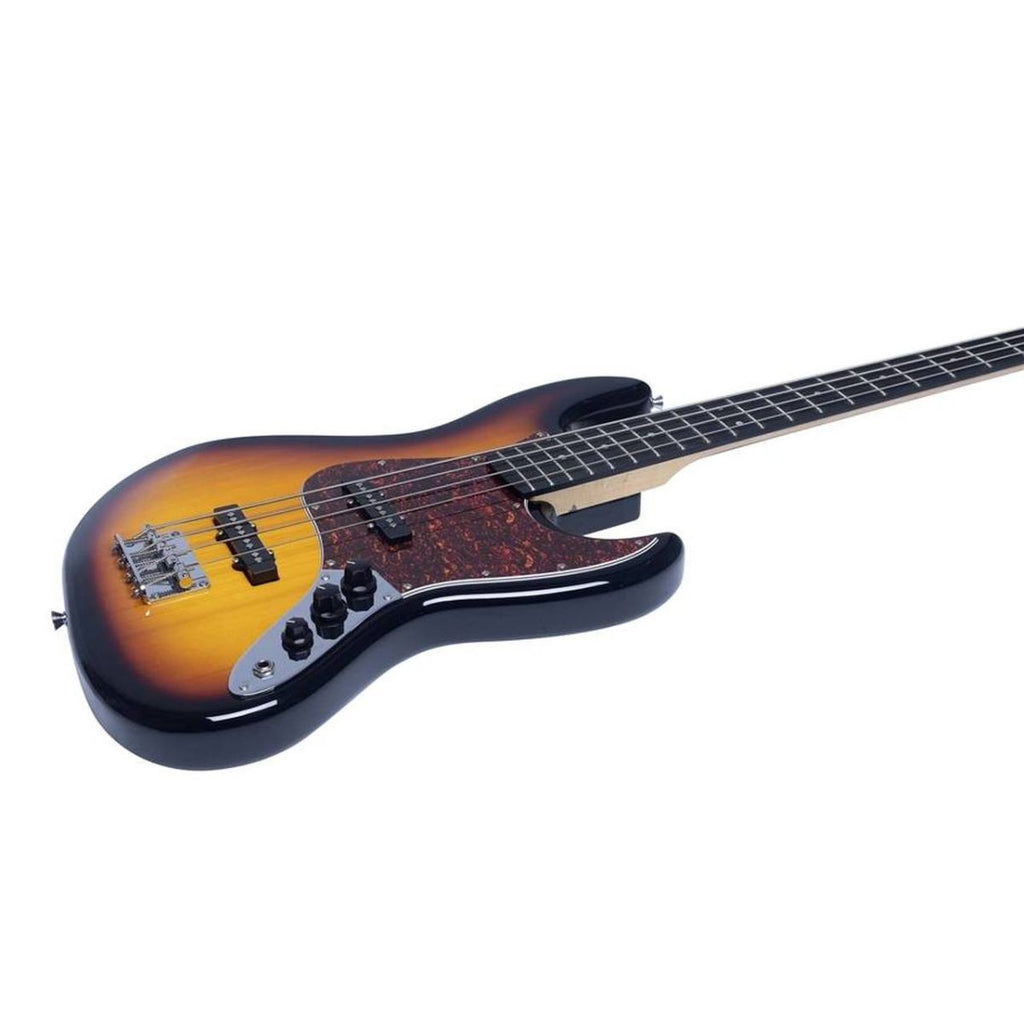 basso elettrico 4 corde eko JB100 Sunburst vista del corpo laterale dx