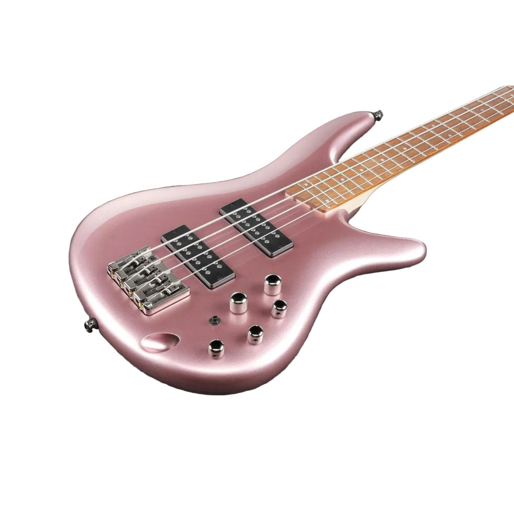 basso elettrico 4 corde Ibanez sr300epgm vista del corpo inclinato