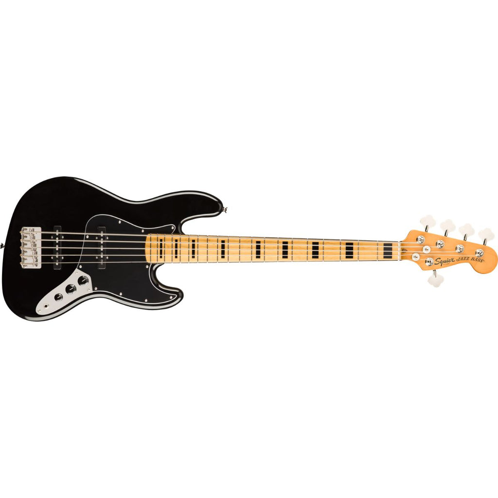 basso elettrico 5 corde squier classic vibe 70s jazz bass 5 mn bk vista frontale
