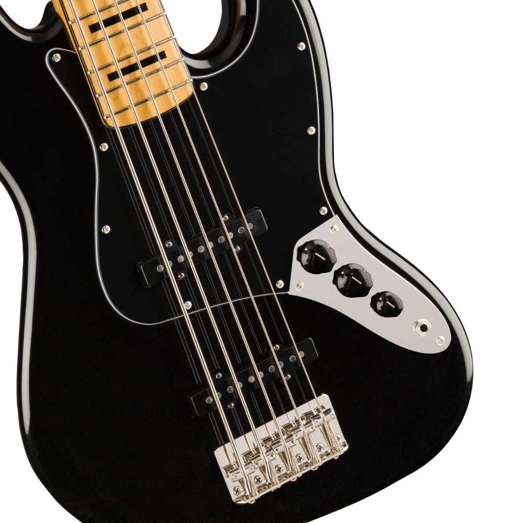 basso elettrico 5 corde squier classic vibe 70s jazz bass 5 mn bk vista elettronica