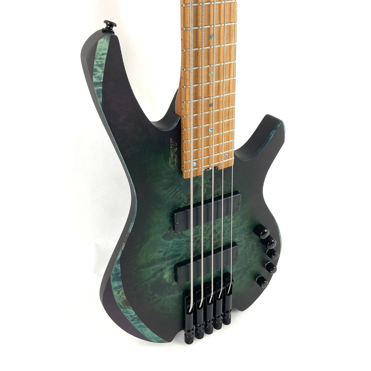 Basso elettrico 5 corde Cort Artisan Space 5 SDG Usato vista del corpo laterale sx