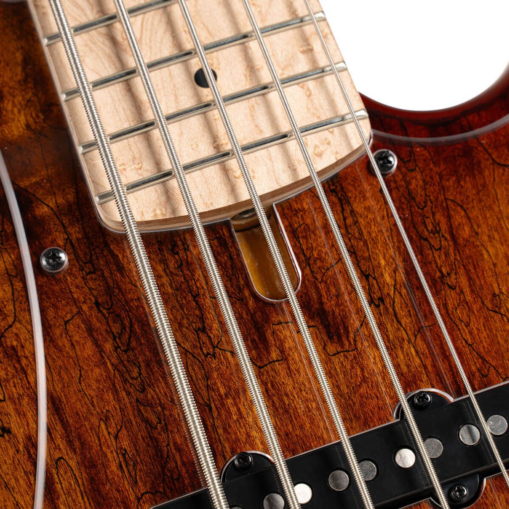 basso elettrico 5 corde professionale cort gb-fusion 5 ABB  vista del truss rod