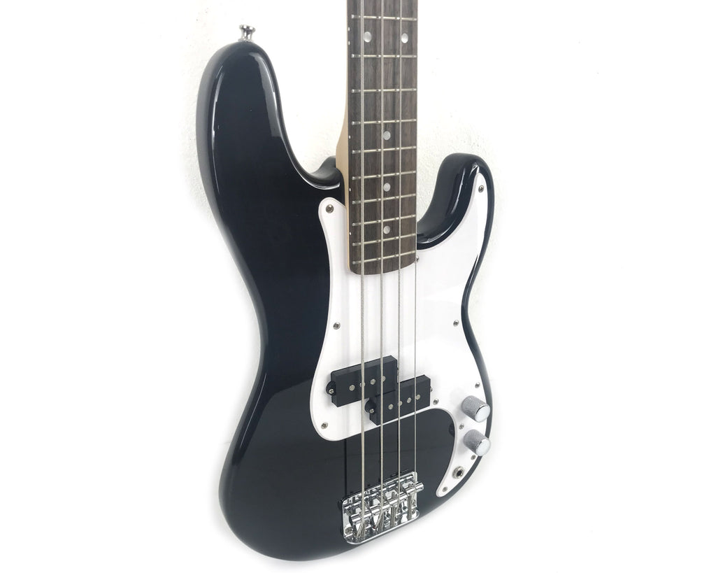 basso elettrico 3/4 squier mini bass usato vista del corpo