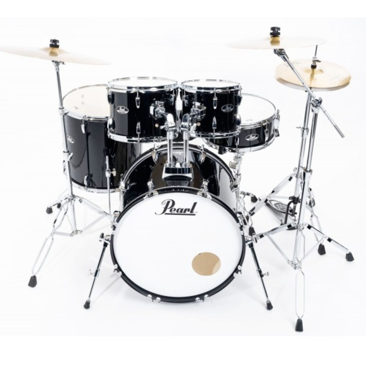 batteria acustica kit completo di meccaniche sgabello e piatti solar by sabian pearl Roadshow RS525sbc-C31 jet black vista dall'alto