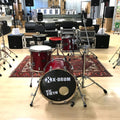 batteria acustica professionale 3 pezzi solo fusti x drum pro stage red all maple vista frontale