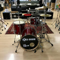 batteria acustica professionale completa di meccaniche e piatti x drum pro stage red all maple vista frontale